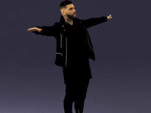 man in black dress 0212 3d print ready 3D Print Model
