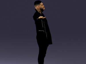 man in black dress 0212 3d print ready 3D Print Model