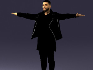 man in black dress 0212 3d print ready 3D Print Model
