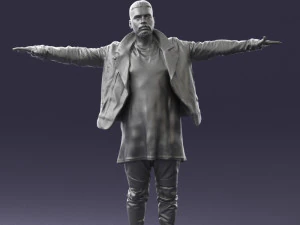 000548 Man in T-Pose Rigging Base Male Character 3d print ready 3D Print Model