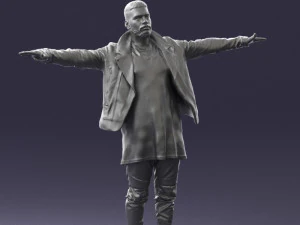 000548 Man in T-Pose Rigging Base Male Character 3d print ready 3D Print Model