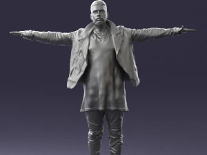 000548 Man in T-Pose Rigging Base Male Character 3d print ready 3D Print Model