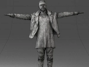 000548 Man in T-Pose Rigging Base Male Character 3d print ready 3D Print Model