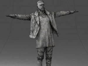 000548 Man in T-Pose Rigging Base Male Character 3d print ready 3D Print Model