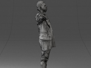 man in black dress 0212 3d print ready 3D Print Model