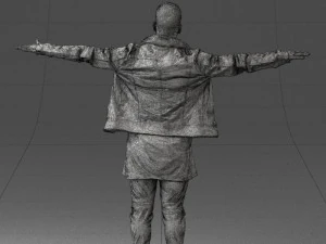 000548 Man in T-Pose Rigging Base Male Character 3d print ready 3D Print Model