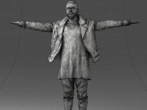 000548 Man in T-Pose Rigging Base Male Character 3d print ready 3D Print Model