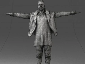 000548 Man in T-Pose Rigging Base Male Character 3d print ready 3D Print Model