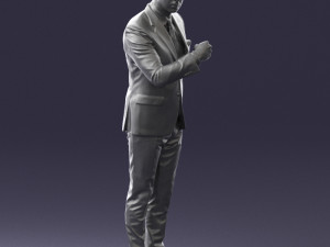 man in suit 0213 3D Model