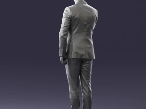 000549 Business Man in Suit Corporate Male Character 3D Model