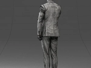 000549 Business Man in Suit Corporate Male Character 3D Model