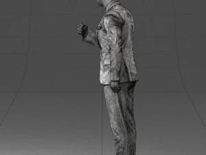 000549 Business Man in Suit Corporate Male Character 3D Model