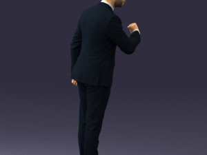 man in suit 0213 3d print ready Model Cetak 3D