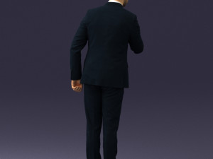 man in suit 0213 3d print ready Model Cetak 3D