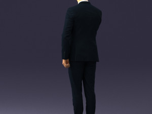 man in suit 0213 3d print ready Model Cetak 3D