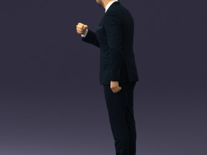 man in suit 0213 3d print ready Model Cetak 3D