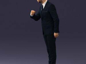 man in suit 0213 3d print ready Model Cetak 3D