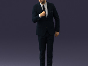 man in suit 0213 3d print ready Model Cetak 3D
