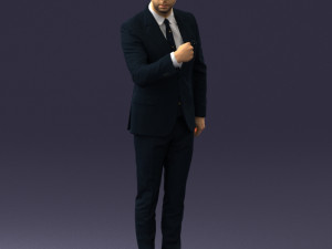 man in suit 0213 3d print ready Model Cetak 3D