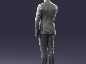 man in suit 0213 3d print ready Model Cetak 3D