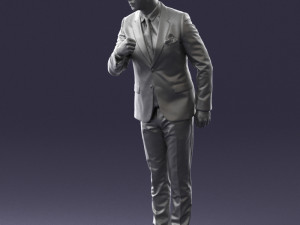 man in suit 0213 3d print ready Model Cetak 3D