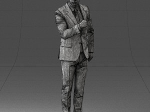 man in suit 0213 3d print ready Model Cetak 3D