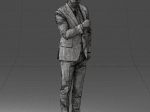 man in suit 0213 3d print ready Model Cetak 3D