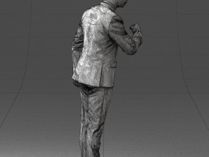 man in suit 0213 3d print ready Model Cetak 3D