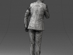 man in suit 0213 3d print ready Model Cetak 3D
