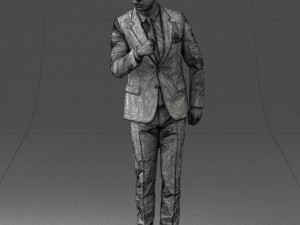 man in suit 0213 3d print ready Model Cetak 3D