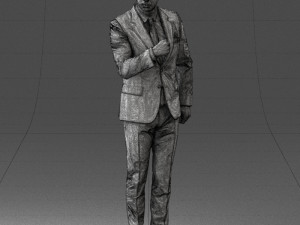 man in suit 0213 3d print ready Model Cetak 3D