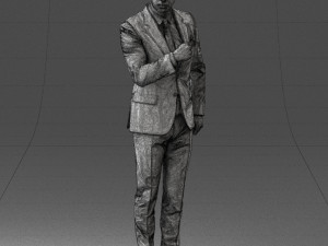 man in suit 0213 3d print ready Model Cetak 3D