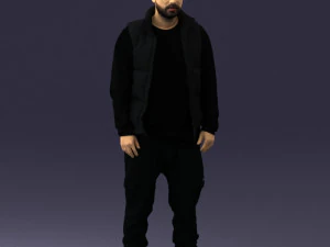 000551 Urban Street Style Man Casual Male Character 3D Model