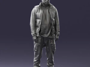 000551 Urban Street Style Man Casual Male Character 3D Model