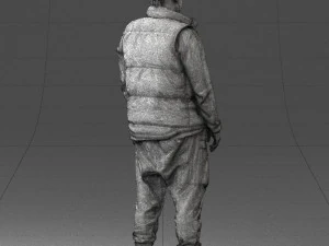 000551 Urban Street Style Man Casual Male Character 3D Model