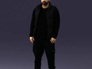 man in black dress 0215 3d print ready 3D 프린트 모델