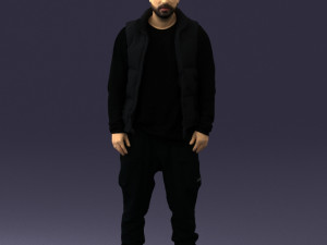 man in black dress 0215 3d print ready 3D 프린트 모델