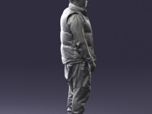 man in black dress 0215 3d print ready 3D 프린트 모델