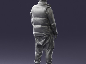 man in black dress 0215 3d print ready 3D 프린트 모델