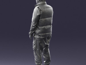 man in black dress 0215 3d print ready 3D 프린트 모델