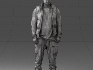 man in black dress 0215 3d print ready 3D 프린트 모델