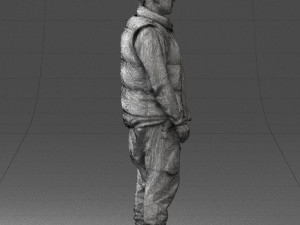 man in black dress 0215 3d print ready 3D 프린트 모델