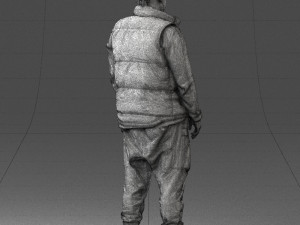 man in black dress 0215 3d print ready 3D 프린트 모델
