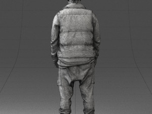 man in black dress 0215 3d print ready 3D 프린트 모델