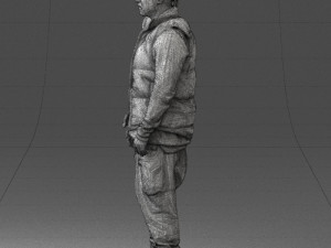 man in black dress 0215 3d print ready 3D 프린트 모델