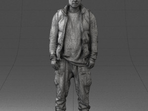man in black dress 0215 3d print ready 3D 프린트 모델