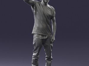 man in white shirt 0216 Modelo 3D
