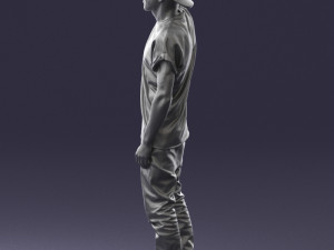 man in white shirt 0216 Modelo 3D