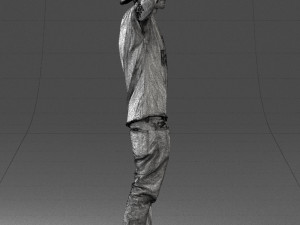 man in white shirt 0216 Modelo 3D