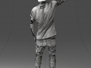 man in white shirt 0216 Modelo 3D